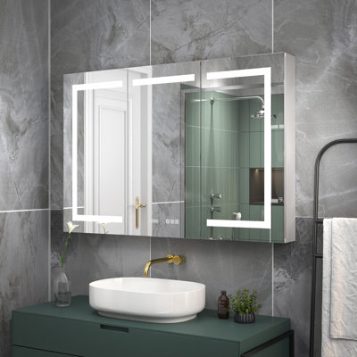 Latitude Run® Jalice Surface Mount Framless Medicine Cabinet Latitude Run® Jalice Surface Mount Framless Medicine Cabinet